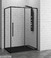 Душевая кабина 120х80 Dusel DL191/195 Black Matt