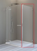 Бокова стінка Arta стінка S1 1100x2000 хром+/прозоре
