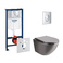 Набор инсталляция 4 в 1 Grohe Rapid SL 38721001 + унитаз с сиденьем Qtap Robin QT1333046ENRMB